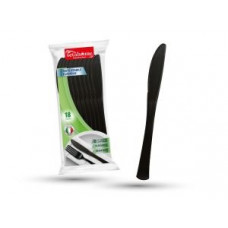 COLTELLI RIUTILIZZABILI COL.NERO CF18PZ (40pz)